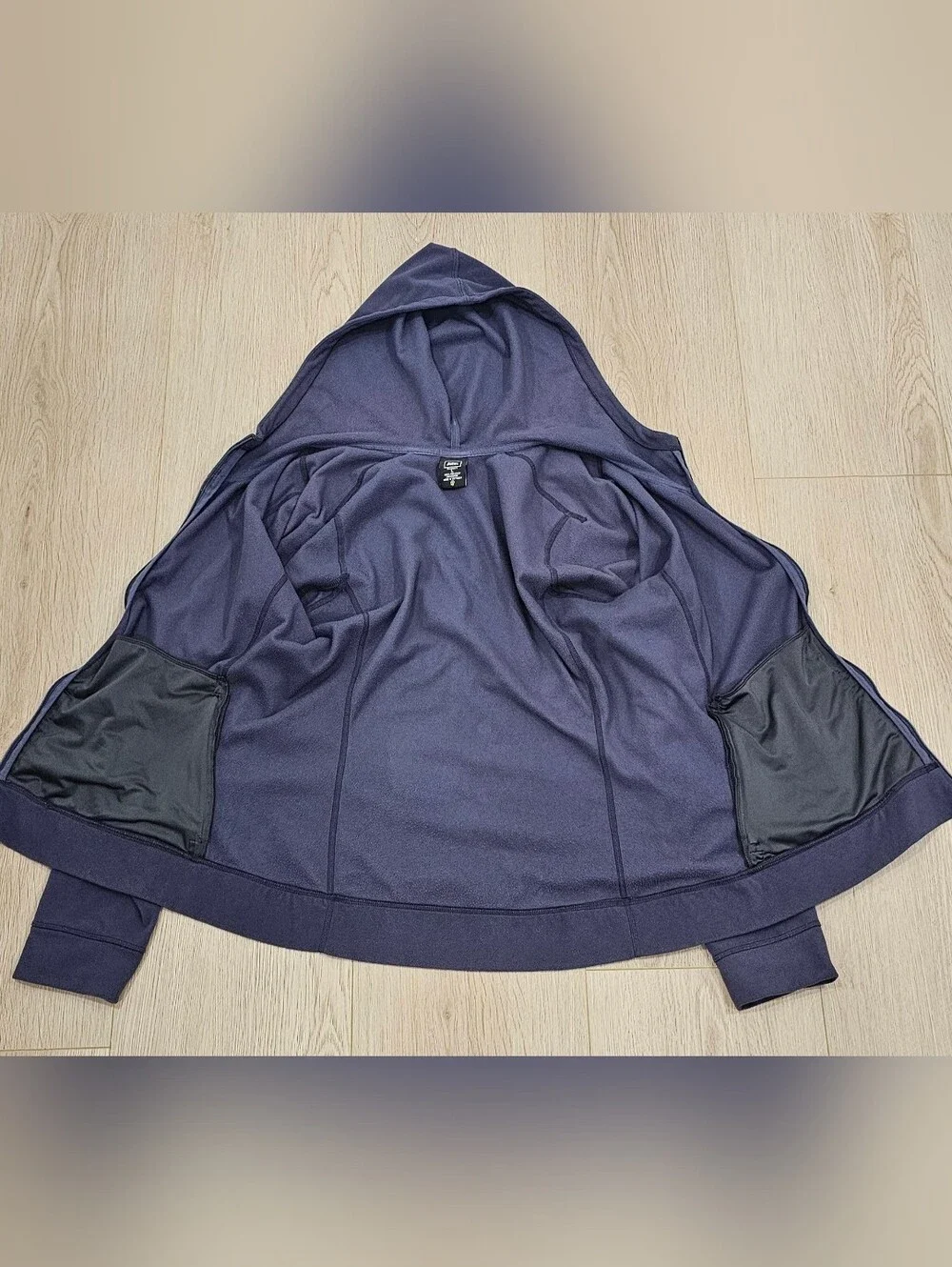 REI Women’s Large Fleece Hoodie Jacket Full Zip Purple Recycled Polyester Outdoo
